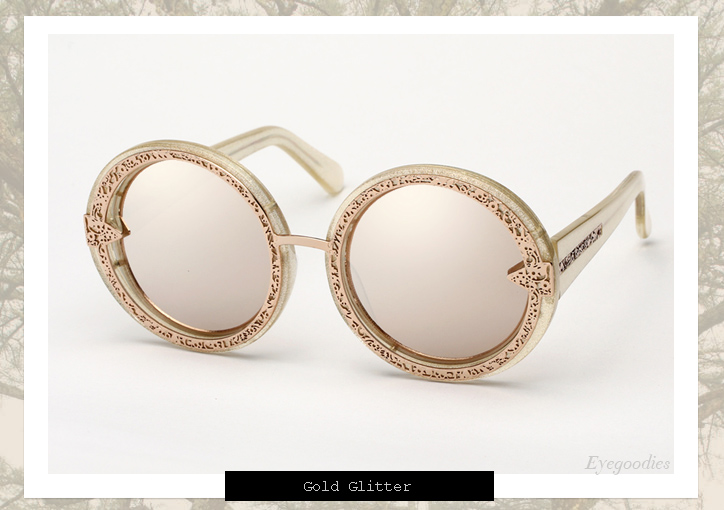 Karen Walker Orbit Filigree sunglasses - Gold Glitter