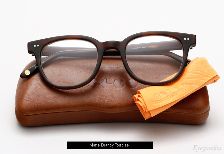 Garrett Leight Angelus eyeglasses - Matte Brandy Tortoise