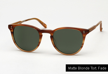 Garrett Leight Milwood sunglasses - Matte Blonde Tortoise Fade