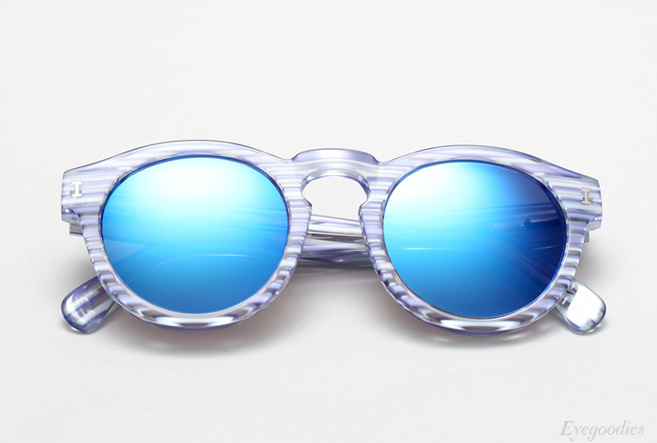 Illesteva Leonard sunglasses - Light Blue Stripes