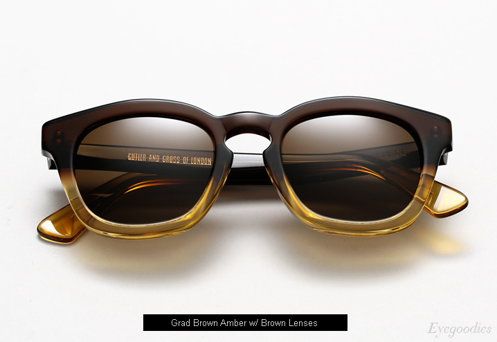 Cutler and Gross 1119 sunglasses - Grad Brown Amber