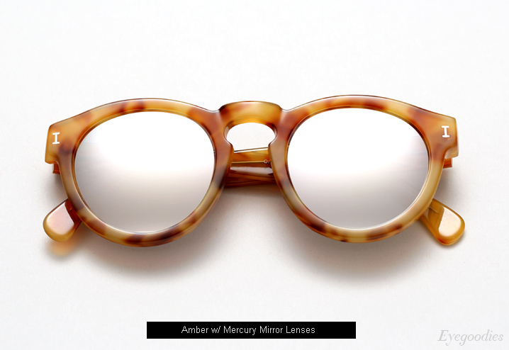 Illesteva Leonard sunglasses - Amber w/ Mercury Mirror