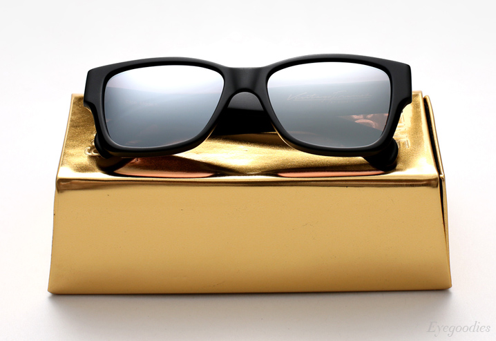 Vintage Frames Company Dice - Matte Black and Silver sunglasses
