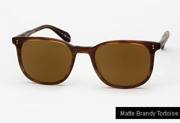 Garrett Leight Bentley sunglasses - Matte Brandy Tortoise