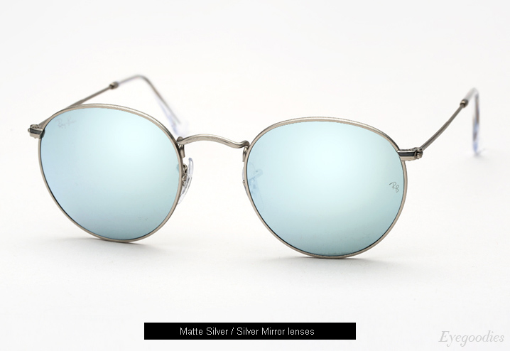 Ray Ban Round Metal 3447 Sunglasses - Silver Mirror