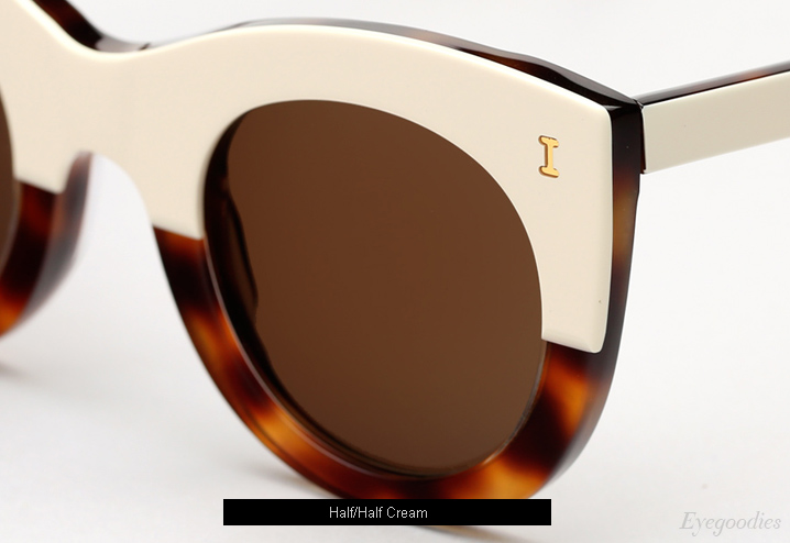 Illesteva Boca Sunglasses - Half/Half Cream