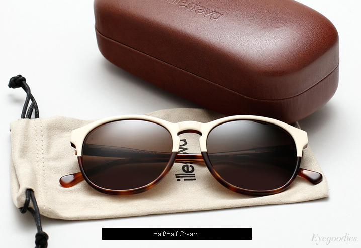 Illesteva Hudson sunglasses - Half/Half Cream