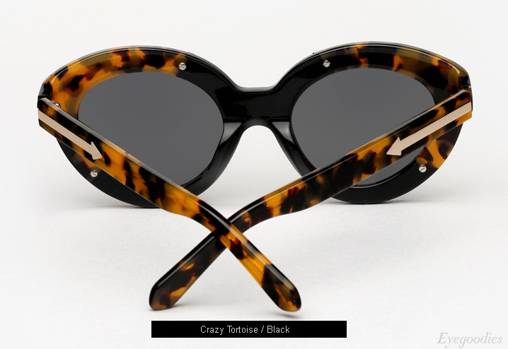 Karen Walker Flowerpatch sunglasses - Crazy Tortoise / Black