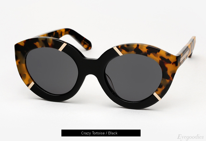 Karen Walker Flowerpatch sunglasses - Crazy Tortoise / Black