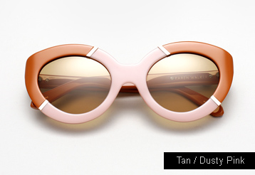 Karen Walker Flowerpatch sunglasses - Dusty Pink / Tan