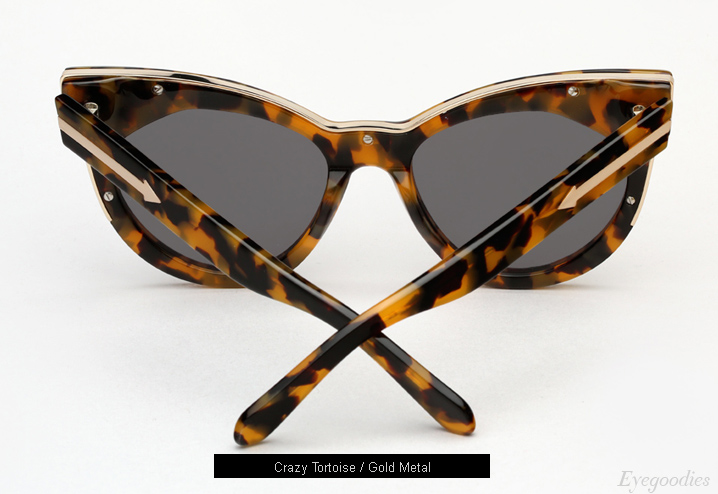 Karen Walker Starburst sunglasses - Crazy Tortoise / Gold Metal