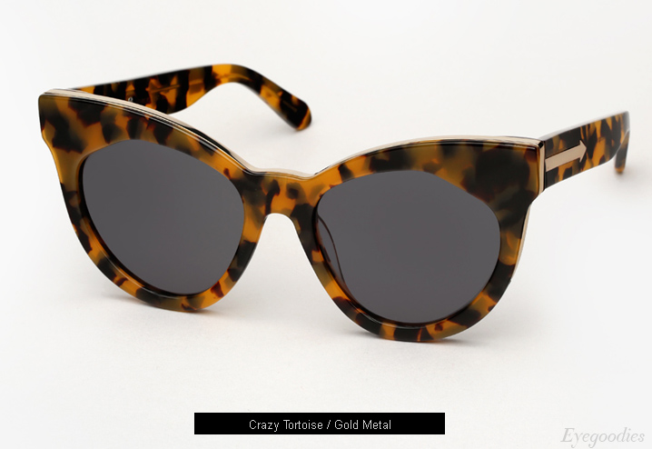 Karen Walker Starburst sunglasses - Crazy Tortoise / Gold Metal