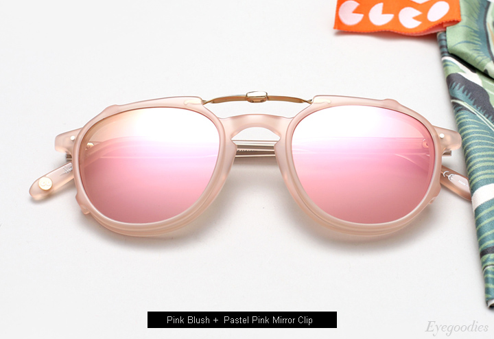 Garrett Leight Hampton + Clip (Pink Blush)