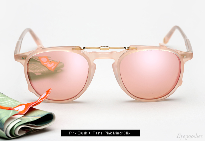 Garrett Leight Hampton + Clip (Pink Blush)