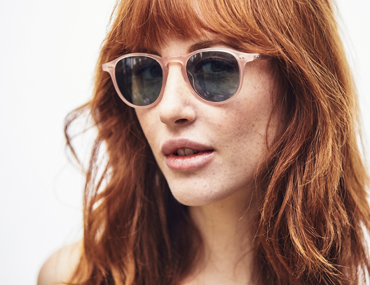 Garrett Leight Hampton sunglasses - Pink Blush