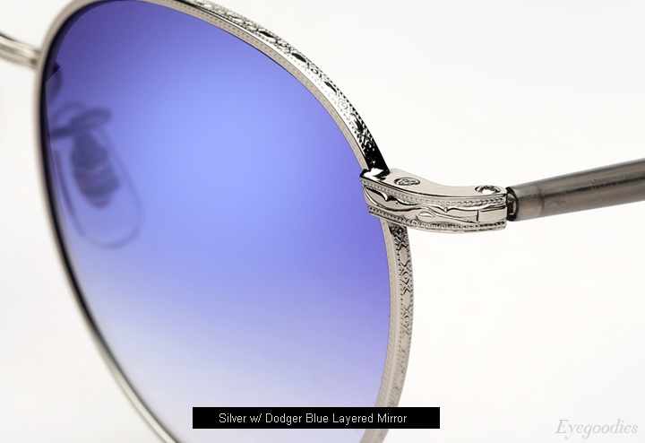 Garrett Leight Wilson M Sunglasses - Dodger Layered Mirror