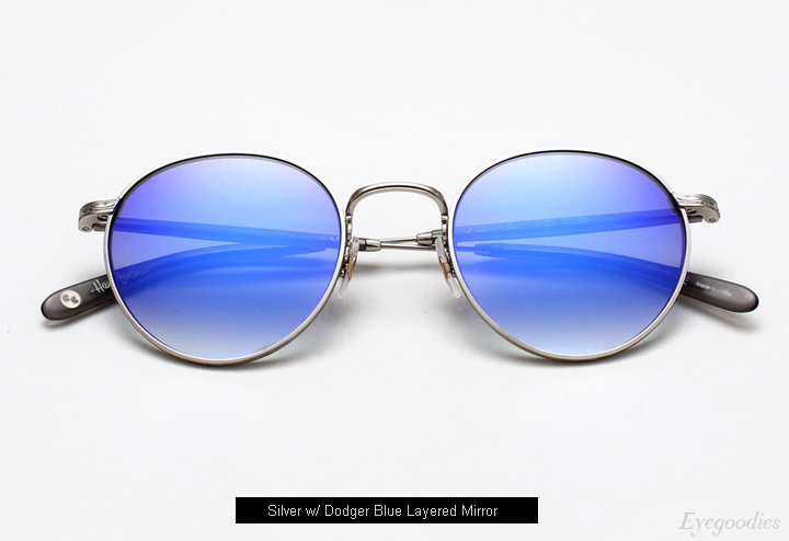 Garrett Leight Wilson M Sunglasses - Dodger Layered Mirror