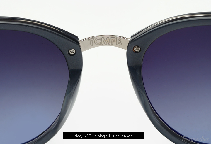 Garrett Leight x Mark Mcnairy Pinehurst sunglasses - Navy