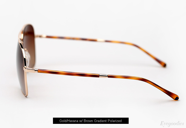 Oliver Peoples West Vanalden Sunglasses - Gold/Havana w/ Brown Gradient Lenses