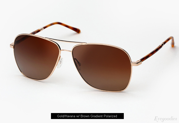 Oliver Peoples West Vanalden Sunglasses - Gold/Havana w/ Brown Gradient Lenses