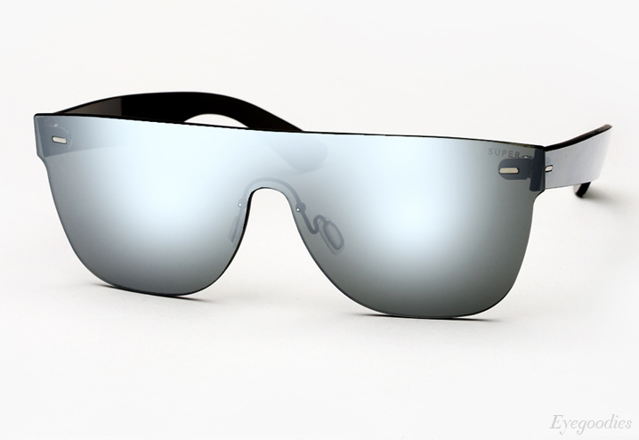 Super Flat Top Large Tuttolente Silver Sunglasses