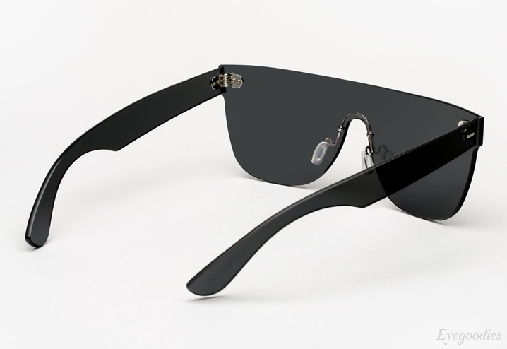 Super Flat Top Tuttolente Black Sunglasses