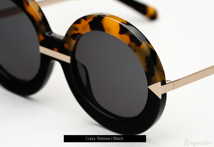 Karen Walker Hollywood Pool sunglasses - Crazy Tortoise / Black