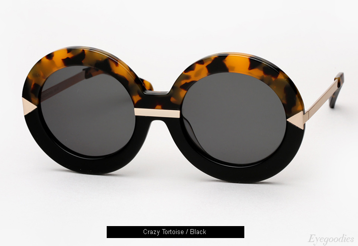 Karen Walker Hollywood Pool sunglasses - Crazy Tortoise / Black