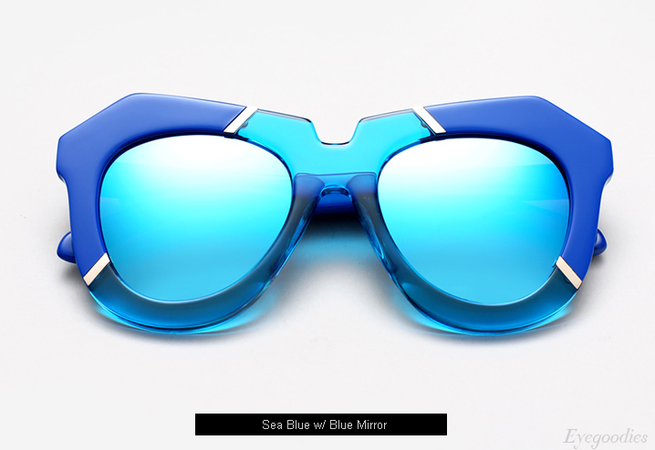 Karen Walker One Splash sunglasses - Sea Blue