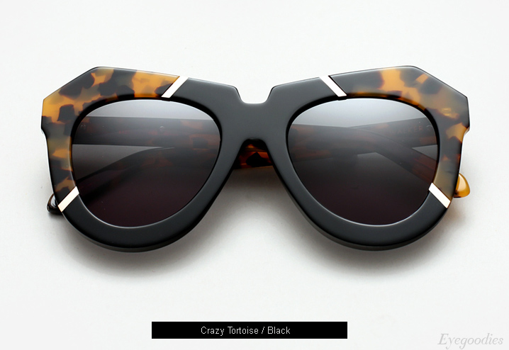 Karen Walker One Splash sunglasses - Crazy Tortoise / Black