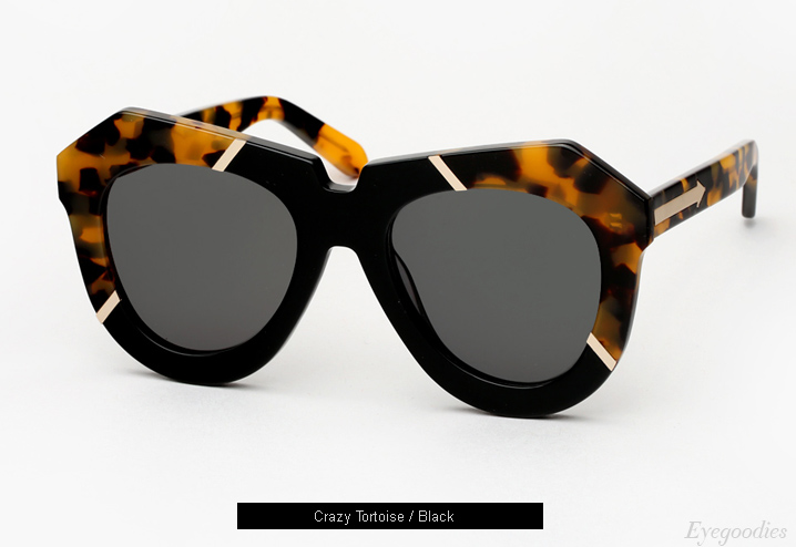 Karen Walker One Splash sunglasses - Crazy Tortoise / Black