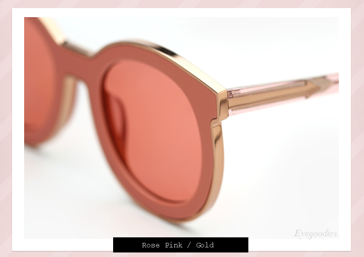 Karen Walker Super Spaceship sunglasses - Rose Pink