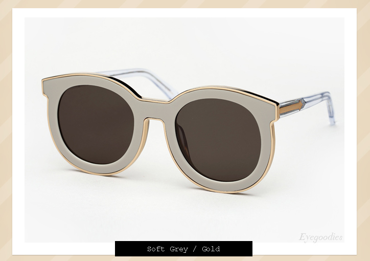 Karen Walker Super Spaceship sunglasses - Soft Grey