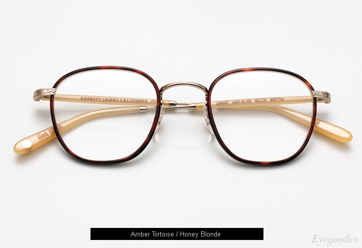 Garrett Leight Grant eyeglasses - Amber Tortoise