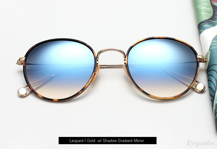 Garrett Leight Paloma sunglasses - Leopard / Gold