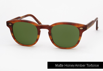 Garrett Leight Warren Sunglasses - Matte Honey Amber Tortoise