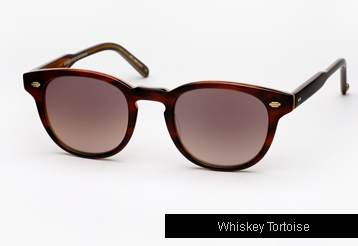 Garrett Leight Warren Sunglasses - Whiskey Tortoise