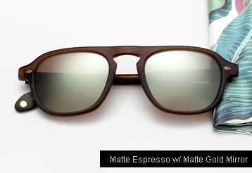 Garrett Leight Grayson sunglasses - Matte Espresso