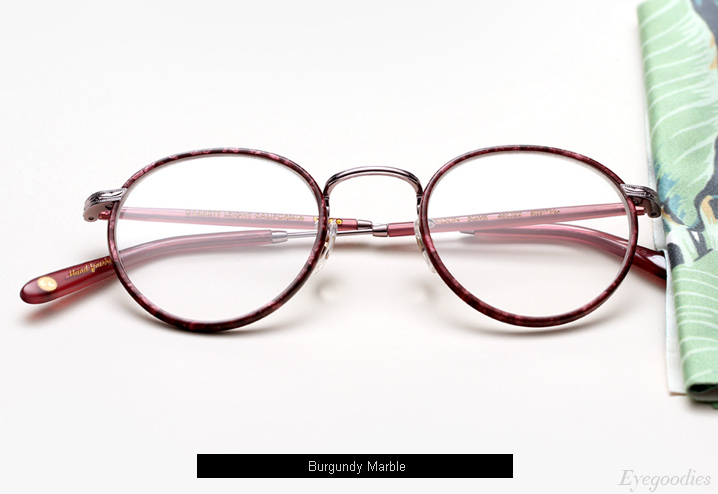 Garrett Leight Wilson eyeglasses - Burgundy Marble