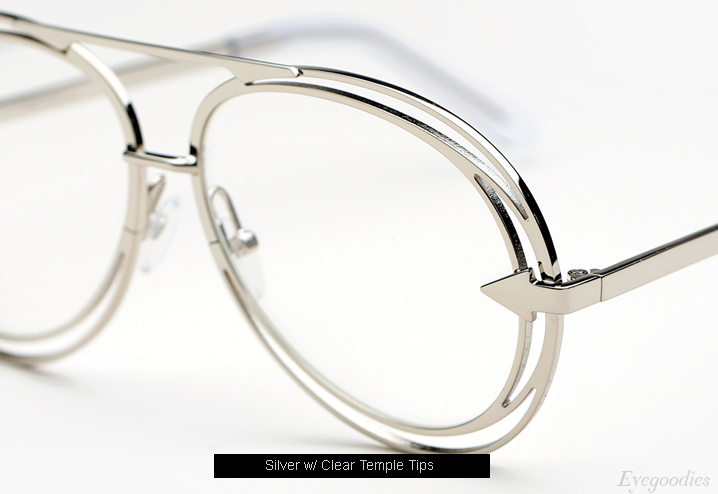 Karen Walker Jacques eyeglasses - Silver