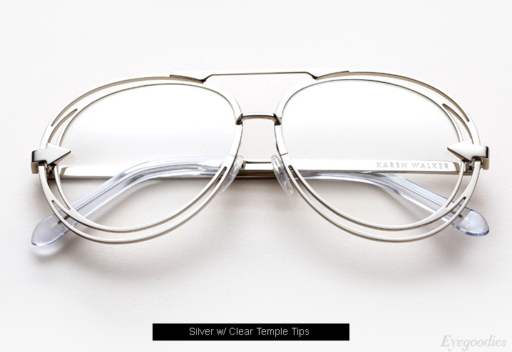 Karen Walker Jacques eyeglasses - Silver