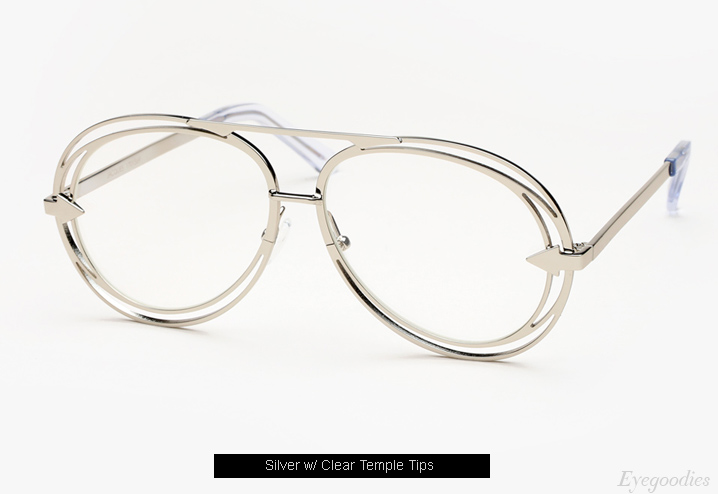 Karen Walker Jacques eyeglasses - Silver