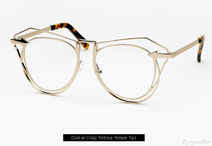 Karen Walker Marguerite eyeglasses - Gold