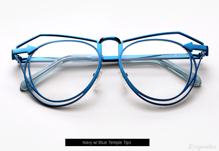 Karen Walker Marguerite eyeglasses - Navy