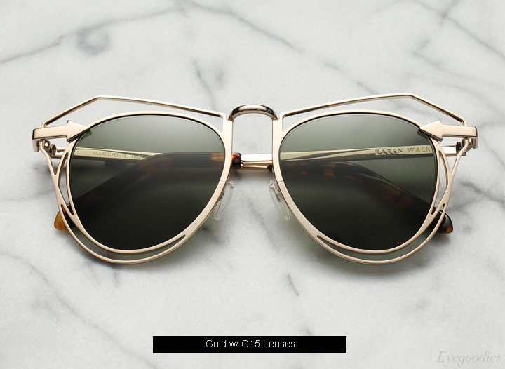 Karen Walker Marguerite sunglasses - Gold