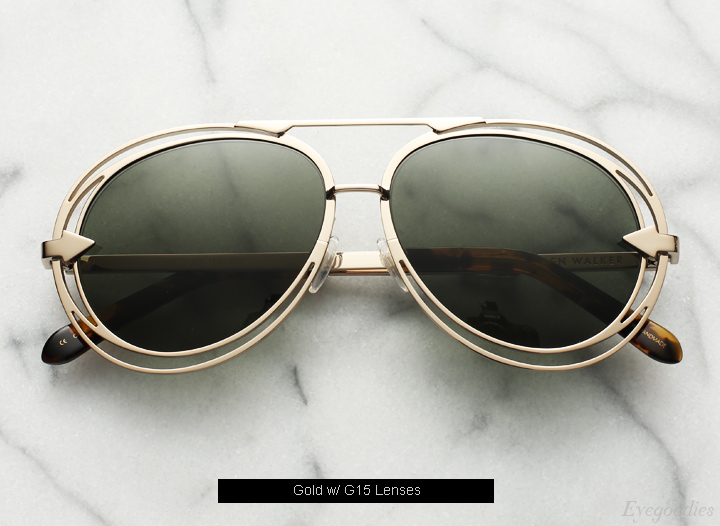 Karen  Walker Jacqes sunglasses - Gold