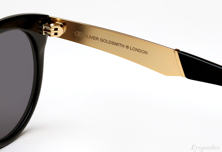 Oliver Goldsmith Manhattan Goldside Sunglasses - Raw Black