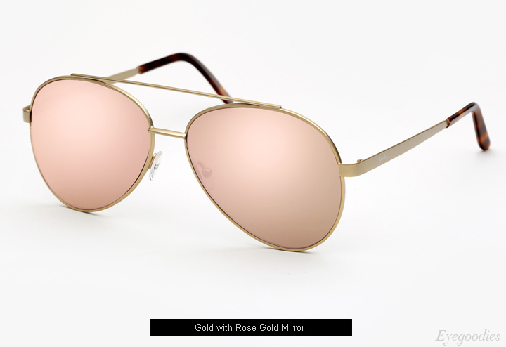Spektre Domina sunglasses - Gold with Rose Gold Mirror
