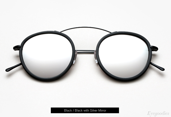 Spektre Met-Ro 2 sunglasses - Black / Black with Silver Mirror