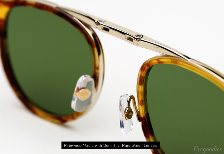 Garrett Leight Van Buren Combo sunglases - Pinewood